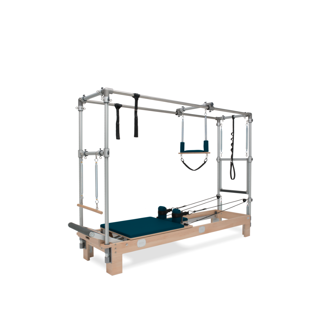 Petrol green Pilates Reformer Combo Machine by BASI Systems