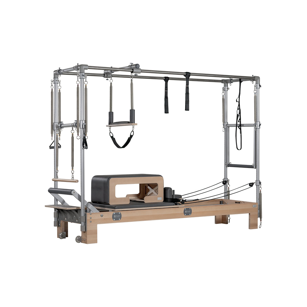 Combo Pilates Reformer Machine by BASI Systems and Sitting Box